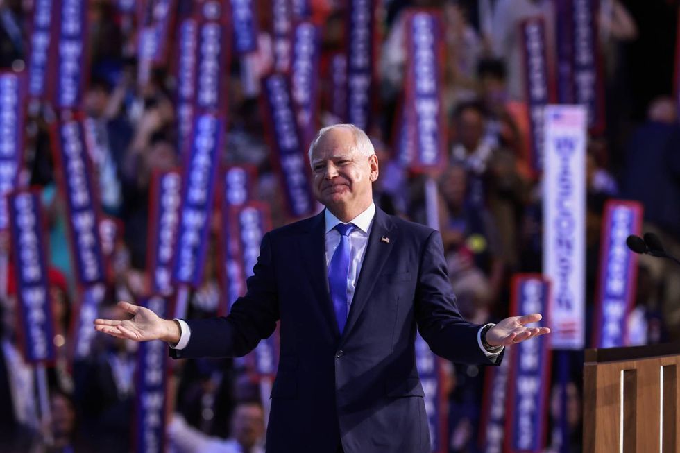 Tim Walz Rocks DNC, Torches GOP in Emotional Acceptance Speech