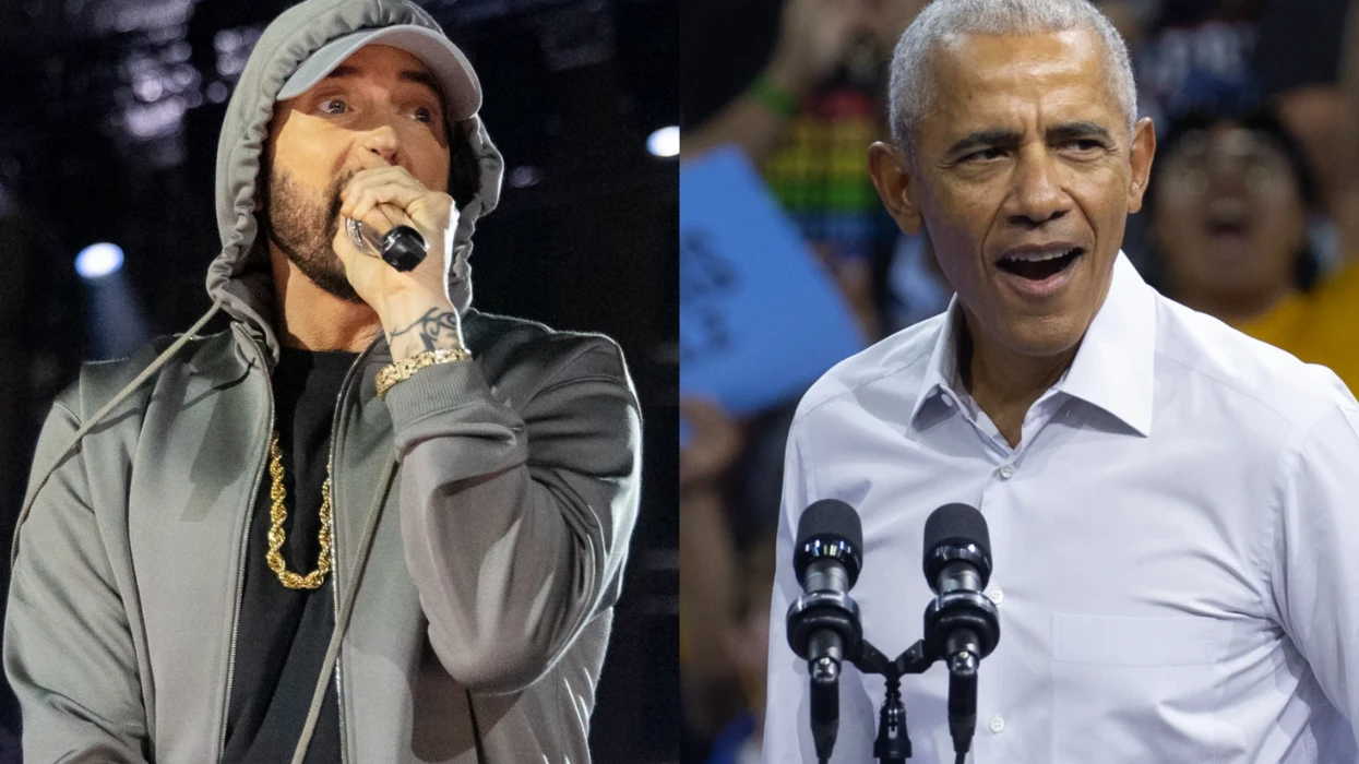 Regardez Obama rapper «Lose Yourself» aux côtés d'Eminem